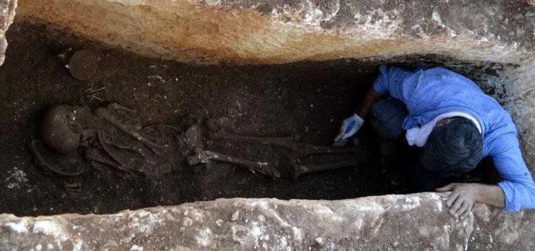 Adıyaman’da 1500 yıllık insan iskeleti bulundu