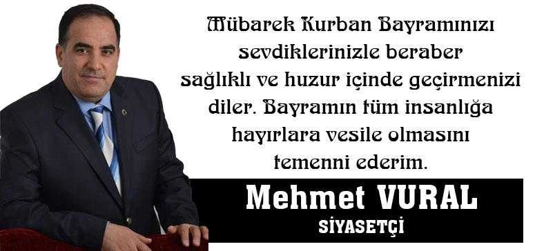 Mehmet Vural Kurban Bayramı Tebriği