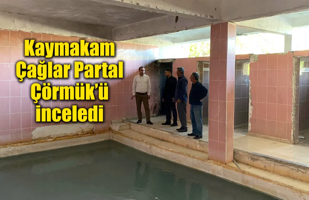 Kaymakam Partal Çörmük’ü inceledi