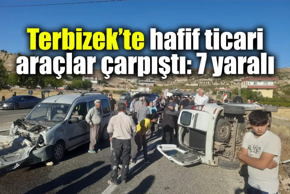 Terbizek’te iki araç çarpıştı: 7 yaralı