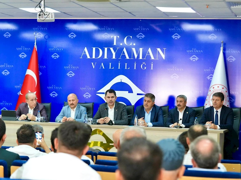 Bakan Kurum: Adıyaman Meydan Projesi hayata geçiyor-Videolu Haber