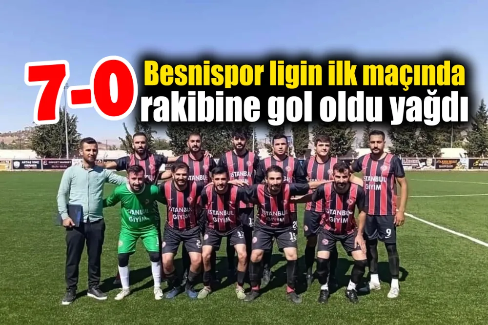 Besnispor’dan rakibine gol yağmuru