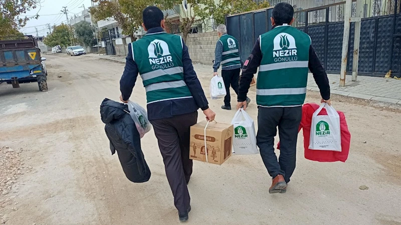 Adıyaman Nezir Derneği’nden kış desteği: Konteyner ve hanelere giyim yardımı 