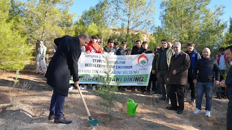 Adıyaman’da ÇEDES Projesi Kapsamında fidan dikim etkinliği gerçekleştirildi 