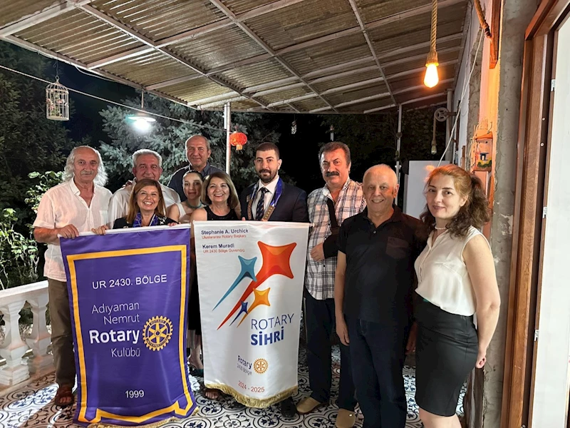 Nemrut Rotary Kulübünde devir teslim töreni yapıldı 