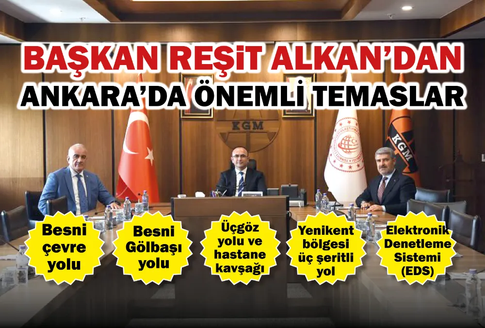 BAŞKAN REŞİT ALKAN’DAN ANKARA’DA ÖNEMLİ TEMASLAR