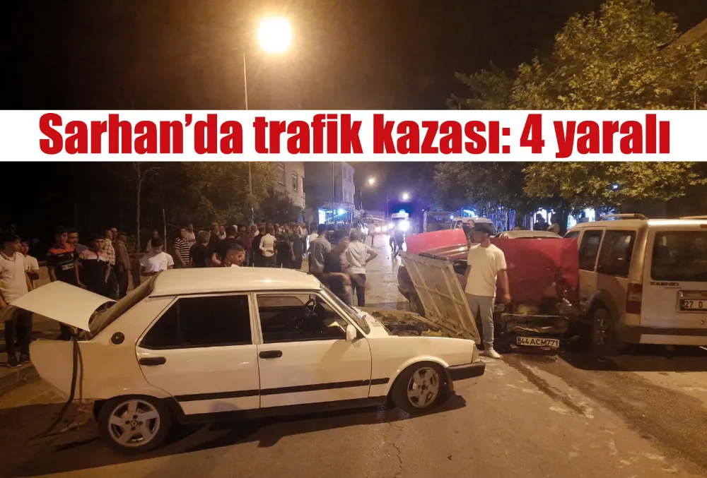 Sarhan’da trafik kazası: 4 yaralı