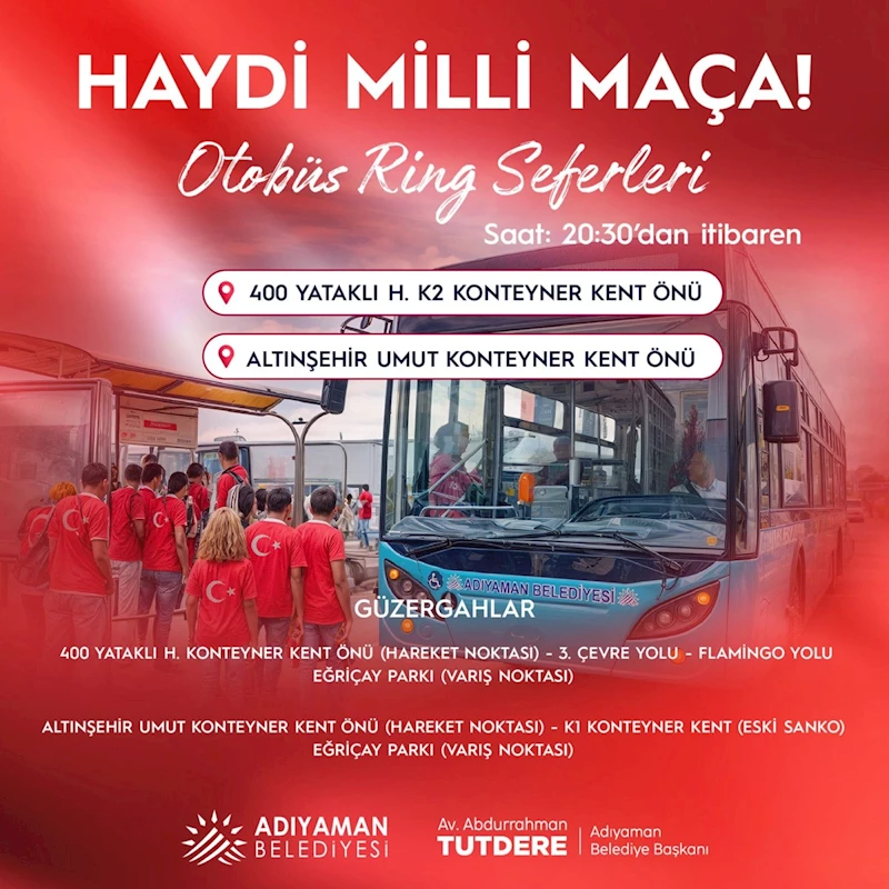 Adıyaman’da çeyrek final heyecanı dev ekranda 