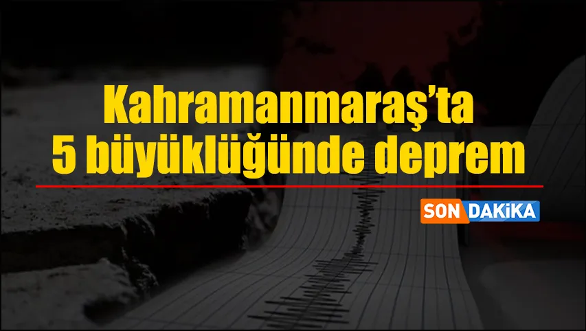 5 büyüklüğünde deprem oldu!