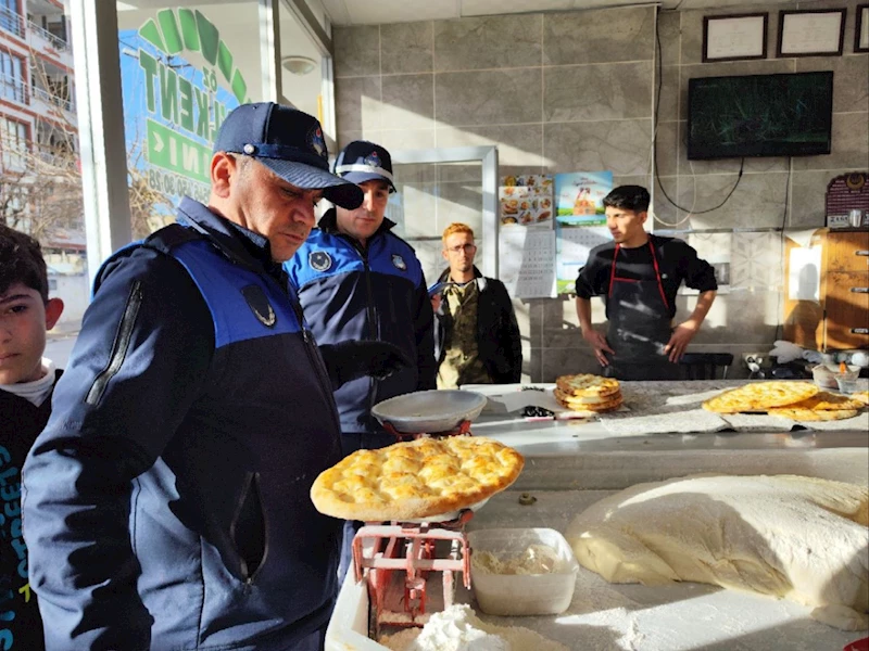 Zabıta Müdürlüğü’nden gramaj ve hijyen denetimi