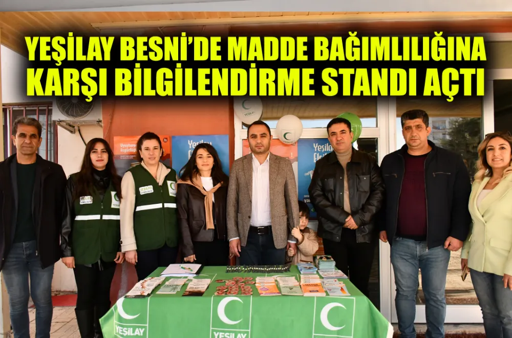 BESNİ’DE YEŞİLAY STANDINA YOĞUN İLGİ