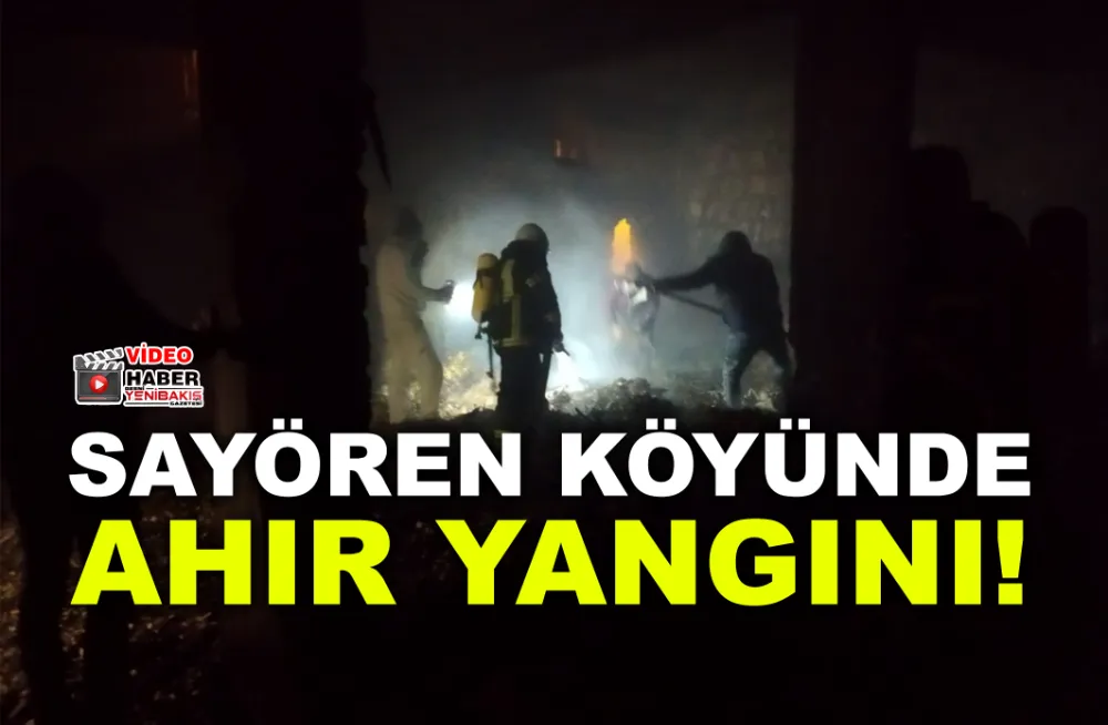 SAYÖREN KÖYÜNDE AHIR YANGINI!