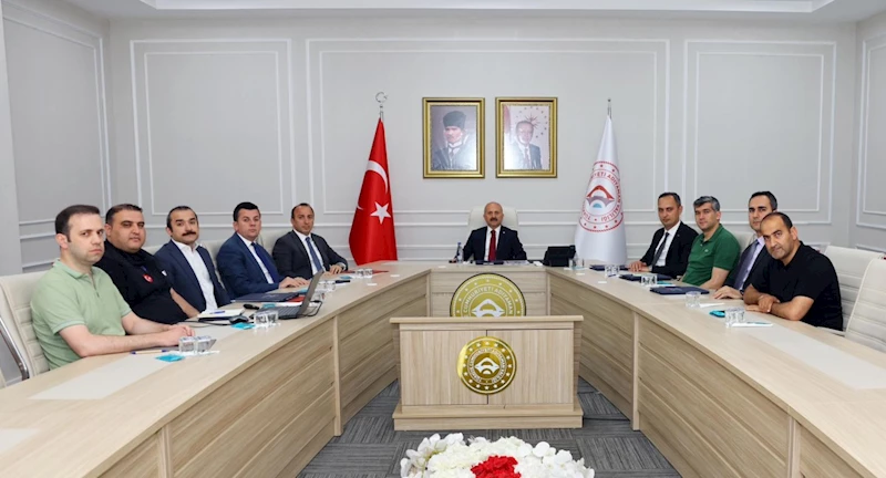 Vali Yardımcıları ile değerlendirme toplantısı yapıldı
