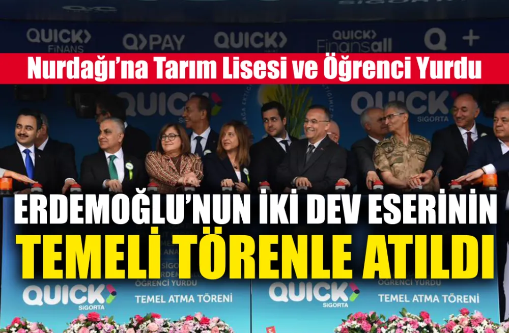 ERDEMOĞLU’NUN İKİ DEV ESERİNİN TEMELİ TÖRENLE ATILDI
