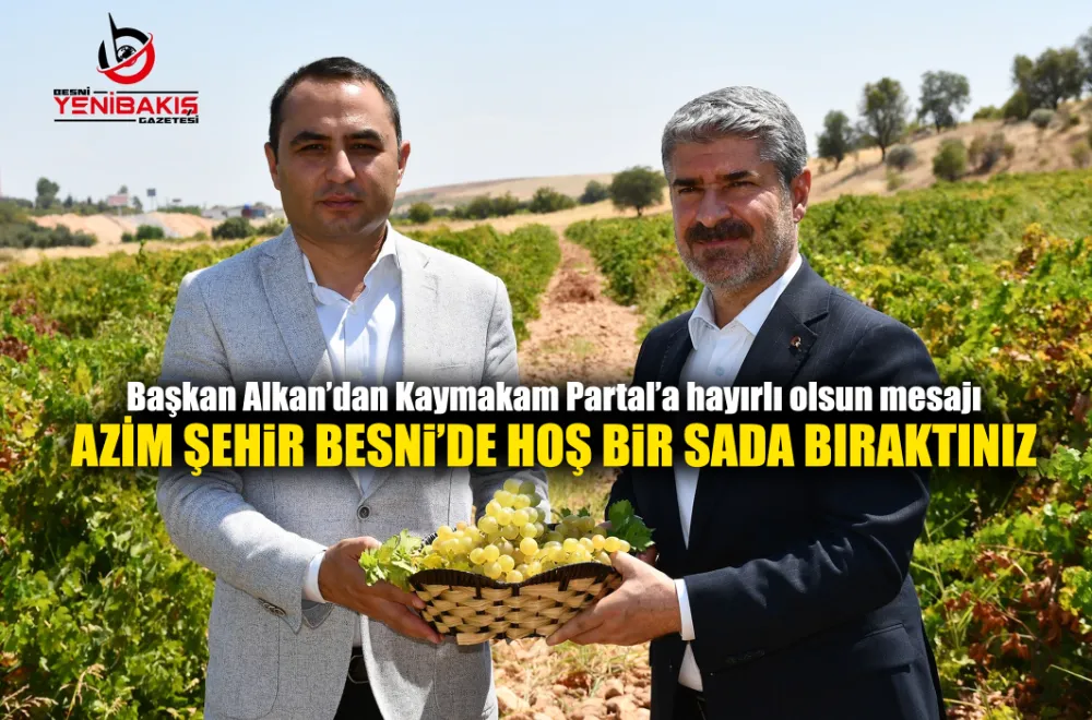 Başkan Alkan’dan Kaymakam Partal’a hayırlı olsun mesajı