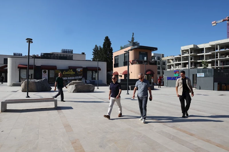 Adıyaman Kent Meydanı’nda çalışmalar sürüyor