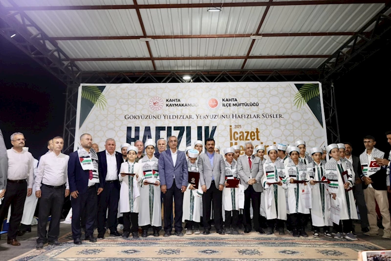 Kahta'da 60 hafız icazet aldı  