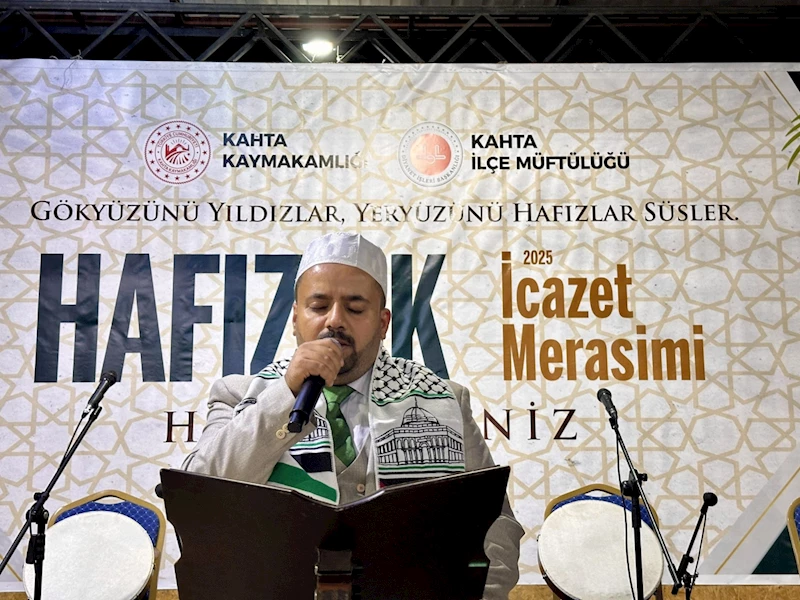 Kahta'da 60 hafız icazet aldı  