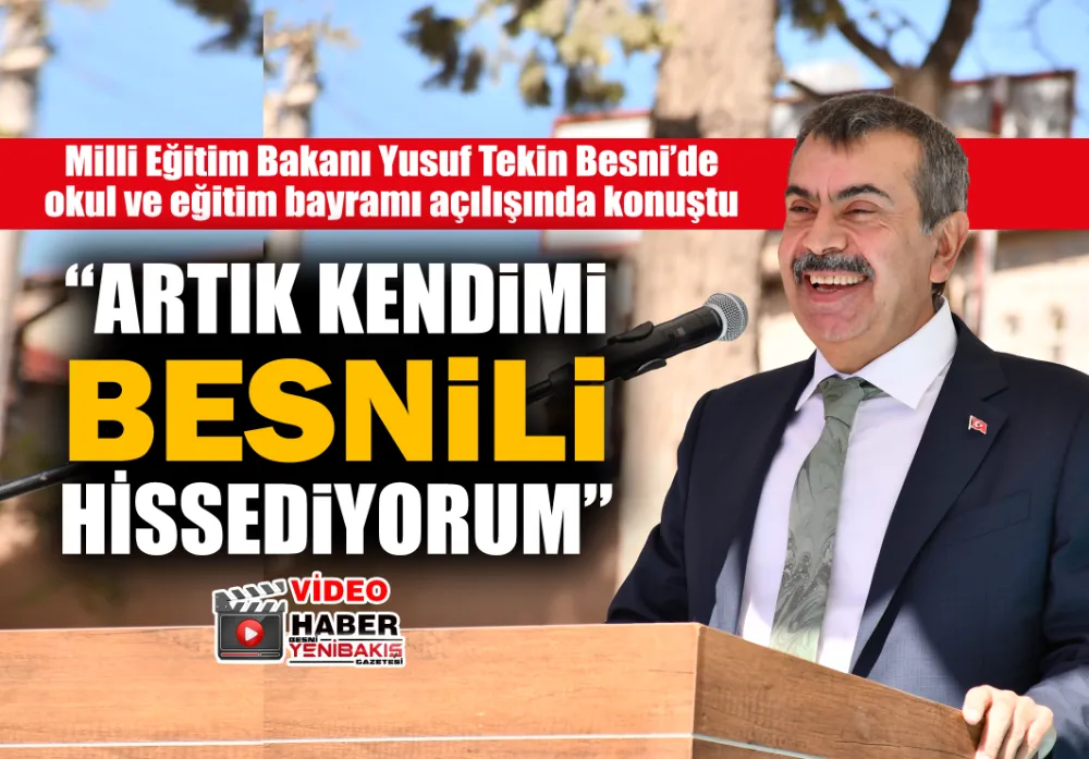 BAKAN TEKİN: “ARTIK KENDİMİ BESNİLİ HİSSEDİYORUM”