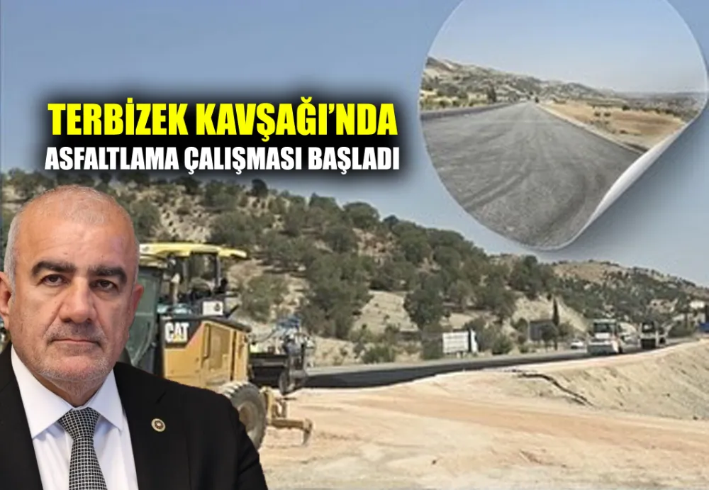 Terbizek Kavşağı’nda asfaltlama çalışması başladı